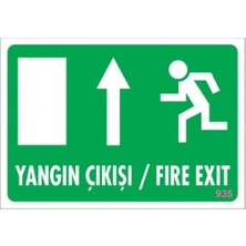 Belirtilmemiş Pvc Levha Quot;yangın Çıkışıquot; 17,5*25 cm