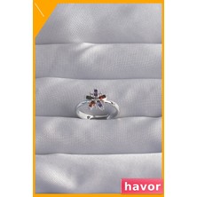 Havor Pirinç Ayarlanabilir Zirkon Taşlı Kadın Yüzüğü