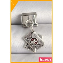 Havor Paslanmaz Çelik Mektup Tasarımlı Bileklik Aksesuarı
