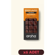 Aroha %50 Kakao Şeker İlavesiz Sütlü Çikolata Stevialı 6'lı Paket (80 g x 6 Adet)