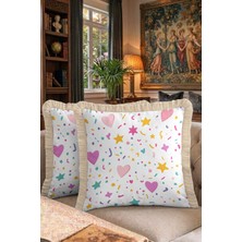 Hanna Home Dekoratif Kırlent Kılıfı Slogan Baskılı Kırlent Kılıfı Koltuk Takımı Aksesuarı 43X43 cm