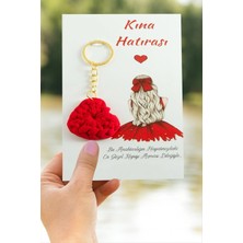 Fantastik Store Kalp Örgülü Ipli Anahtarlık