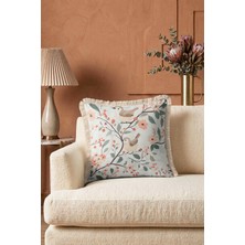Hanna Home Kırlent Kılıfı Kuş Desenli Dekoratif Kırlent Kılıfı Yastık Kılıfı Kanepe Dekorasyonu 43X43 cm