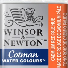 Winsor & Newton Cotman Yarım Tablet Suluboya Cadmium Red Pale Hue 103