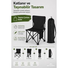 Septembris Tinycamp Katlanabilir Çocuk Kamp Sandalyesi Taşıma Çantalı Piknik ve Plaj Koltuğu