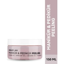 Ashley Joy Manikür Pedikür Peelingi Jojoba Kayısı Susam Yağlı Niasinamid ve E Vitaminli 150 ml
