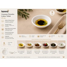 Bonna 6’lı Gourmet Çukur Tabak 9 cm Mini Sosluk Kase Seti