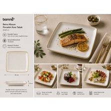 Bonna Retro Moove Kare Tabak 22×20 Cm