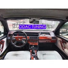 ODAC Tuning Tempra Tıpo Uyumlu Maun Desen Full Set Torpido Kaplama Seti - Trim, Konsol, Göğüs Kaplama Seti Maun