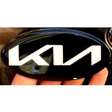 Kıa Yeni Logo Sticker, Cerato, Ceed, Rio, Stonic, Forte, Picanto, Ön, Arka, Direksiyon 117X58MM
