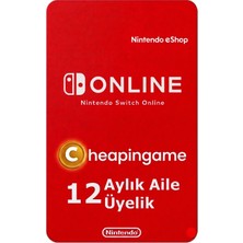 Nintendo Switch Online Aile Üyelik Paketi (12 Aylık - Us)