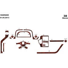 Mars Cockpit Design Peugeot Karsan Jest Ön Torpido Kaplama Maun 38 Parça 2013-›