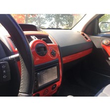 Renault Megane 2 Full Set Torpido, Trim, Göğüs Maun Kaplama Kırmızı Renk