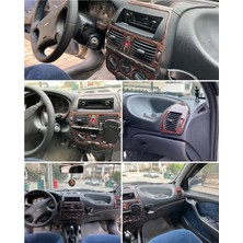 Autokit Fiat Marea Brava Koyu Meşe Maun Kaplama Seti