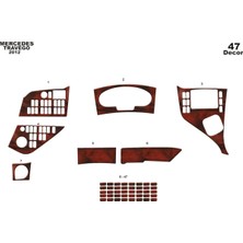 Mars Cockpit Design Mercedes Travego Konsol-Torpido Kaplama 2012 47 Parça