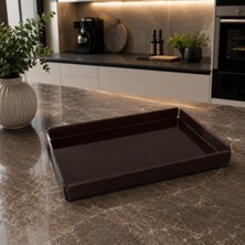 Leya Home Dekoratif Pleksi Tepsi/ Organizer Akrilik Teps Sunum Tepsisi 1 Adet