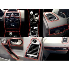 Renault Megane 2 Torpido Kaplama Maun Piano Black Kaplama Konsol Trim Kaplama Mega Set (Pıano Black)