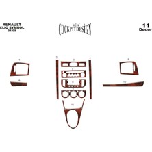 Mars Cockpit Design Renault Clio Symbol Ön Torpido Kaplama Maun 11 Parça 2009-2011