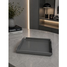 Leya Home Dekoratif Pleksi Tepsi/ Organizer Akrilik Tepsi Sunum Tepsisi 1 Adet