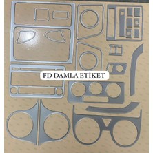 Özgürce 2004-2009 Vw Caddy Göğüs Maun Kaplama, Torpido ve Konsol Trim Set