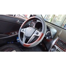 Autokit Accent Blue Ahşap Maun Kaplama