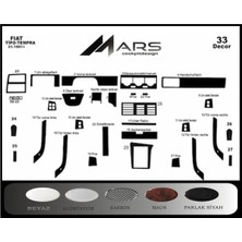 Mars Cockpit Design Fiat Tempra Alüminyum Kaplama 1991-1995 33 Parça