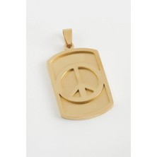 Fantastik Store Barış Işareti Çelik Kolye Ucu 2,5*4 cm