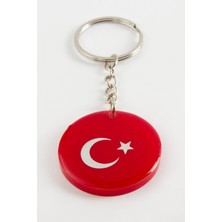 Fantastik Store Ay Yıldız Epoksi Anahtarlık