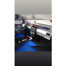 Autokit Peugeot 206 8 Parça Kırmızı Renk Konsol ve Trim Kaplama,maun Kaplama (Kırmızı)