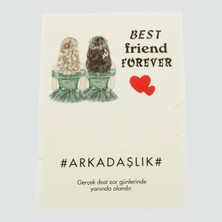 Fantastik Store 3'lü Arkadaşlık Bilekliği Yazılı Bileklik Kartı 200 Adet