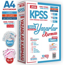 İnformal Yayınları 2026 Güncel KPSS Lisans-Önlisans-Ortaöğretim Yazarlar Karması 10lu Deneme Paketi GY-GK Çözümlü TG