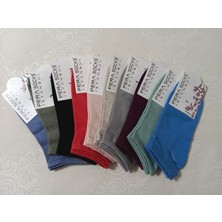 Pera Socks 10'lu Kadın Patik Çorap– Nefes Alan, Terletmeyen, Sıkmayan Lastik, Topuk Burun Takviyeli