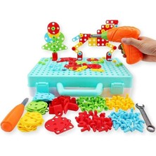 Birlik Oyuncak Yaratıcı 3D 340 Parça Matkaplı Tamir Seti Renkli Eğlenceli Tasarım ile 3+ Yaş İçin