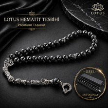 📿 Dark Noble Ultra Premium Tesbih – KALIN Taneli Hematit Erkek Tesbihi | Lotus Atölye ve İyi Yaşam Merkezi
