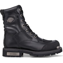 Harley Davidson Riddick Erkek Bot Deri Malzeme Bağcık ve Fermuar Kapanma Özellikli 025M100552