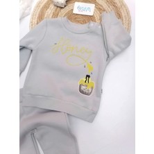 İggy Honey Nakışlı 2'li Takım Gri