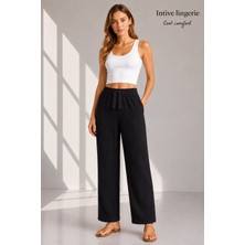 Intive Lingerie Intive Cool Comfort Müslin/waffle Kumaş Iç Göstermez Pamuklu Nefes Alabilir Rahat Yazlık Pantolon