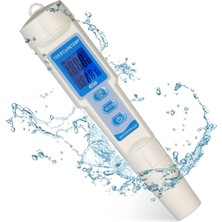 UniChrome 4 In 1 Kalem Tipi Ph Ec Tds Sıcaklık Ölçer LED Ekranlı Su Kalite Test Ölçüm Cihazı