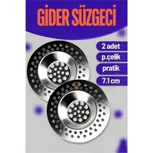 Al-Kar Ticaret Çelik Lavabo Süzgeci 2 Adet