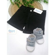 Overdo Siyah Denim Bebek Şort Siyah