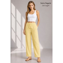 Intive Lingerie Intive Cool Comfort Müslin/waffle Kumaş Iç Göstermez Pamuklu Nefes Alabilir Rahat Yazlık Pantolon