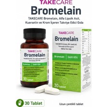 Takecare Bromelain, Alfa Lipoik Asit, Kuersetin ve Krom Içeren Takviye Edici Gıda 30 Tablet