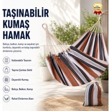 Taşınabilir Katlanabilir Kumaş Hamak – Bahçe, Balkon, Kamp ve Seyahat Için Dayanıklı Dinlenme Hamak + Taşıma Çantası