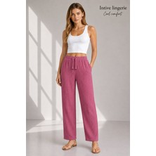 Intive Lingerie Intive Cool Comfort Müslin/waffle Kumaş Iç Göstermez Pamuklu Nefes Alabilir Rahat Yazlık Pantolon