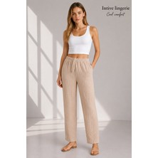 Intive Lingerie Intive Cool Comfort Müslin/waffle Kumaş Iç Göstermez Pamuklu Nefes Alabilir Rahat Yazlık Pantolon