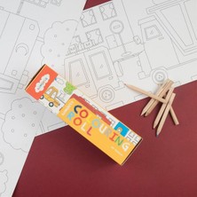 Kidmosfer Araçlarım Boyama Rulosu Çocuklar İçin Eğlenceli Renkli Boyama Deneyimi