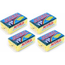 MiraLive 4 Adet Jumbo Boy Endüstriyel Çok Amaçlı Bulaşık Süngeri  13X8X4 cm