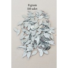 MiraLive Oya Abiye Bileklik Kolye Pleksi Metalik Plastik Pul Gümüş Renk 8 Gram 110 Adet - BNC515