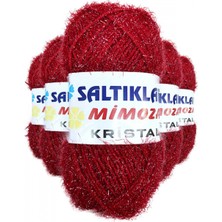 MiraLive 5 Adet Mimoza Kristal Işıltılı Şal Patik Yelek Ipi 24