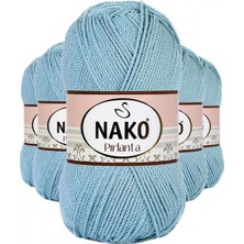 MiraLive 5 Adet Pırlanta Amigurumi El Örgü Ipi Yünü Azur 10482